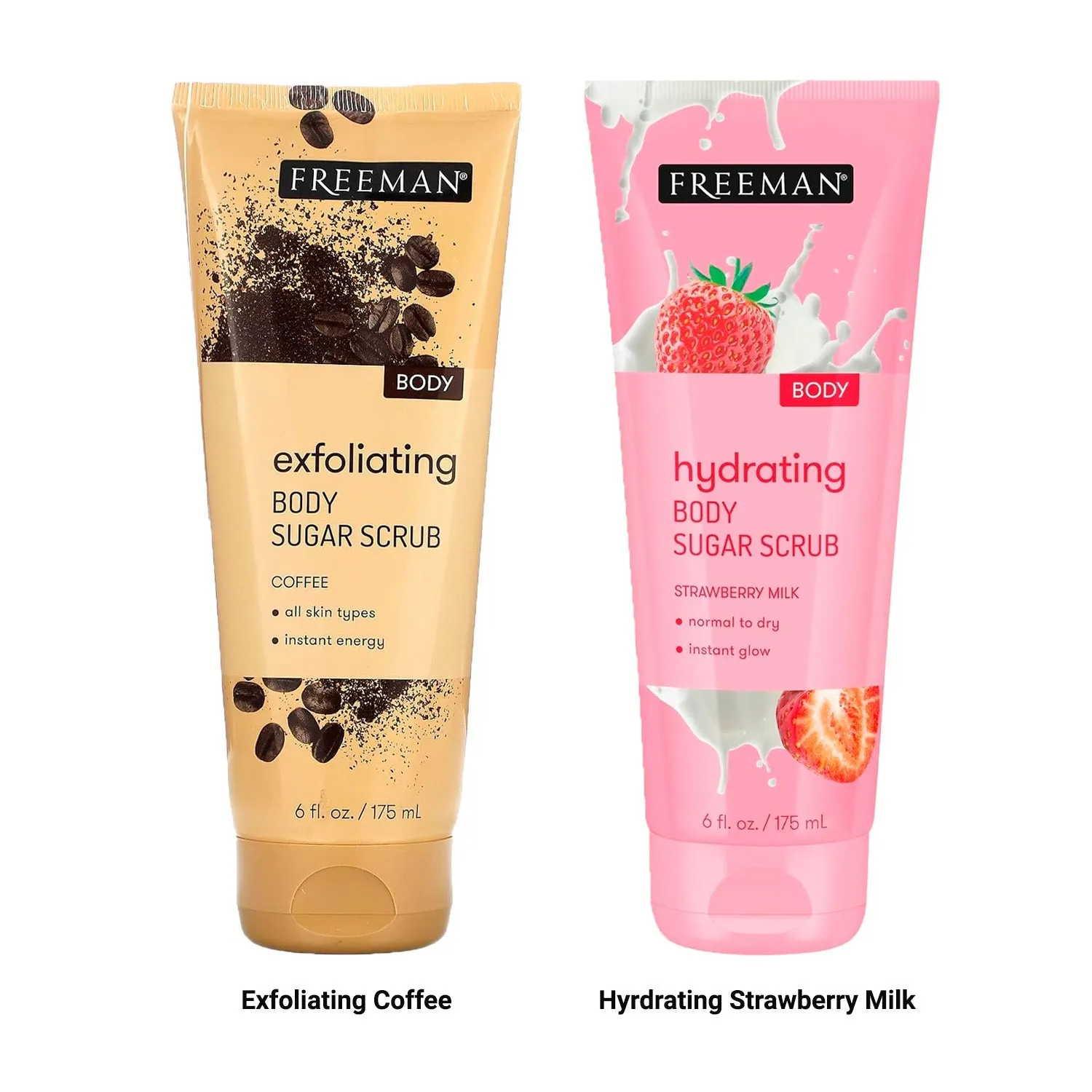 Freeman Body Sugar Scrub 6oz/175ml