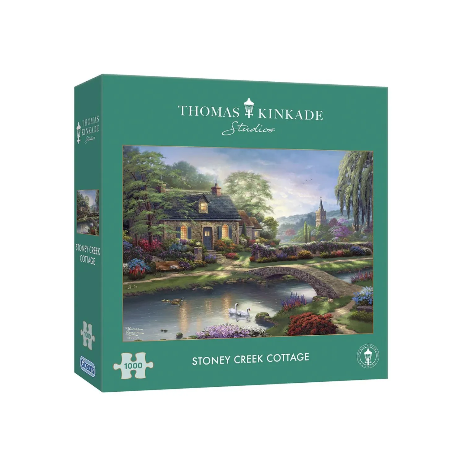 Gibson Games Thomas Kinkade 1000 Piece Stoney Creek Cottage