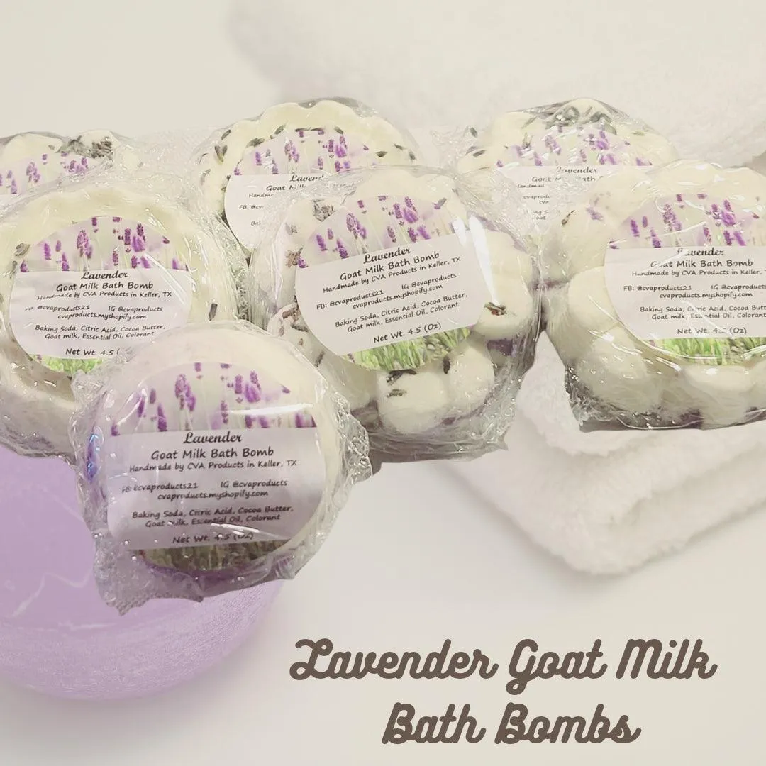 Goat Milk Bath Bombs