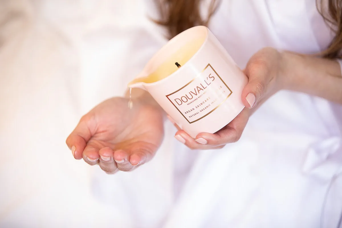 Organic Argan Skincare Candle - Forbidden Spices 180g | Nourishing & Hydrating Body Treatment