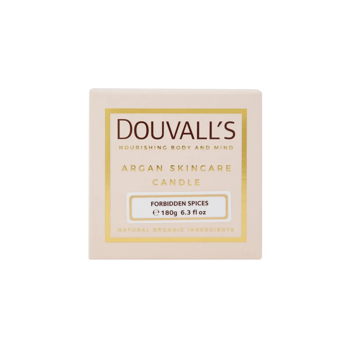 Organic Argan Skincare Candle - Forbidden Spices 180g | Nourishing & Hydrating Body Treatment
