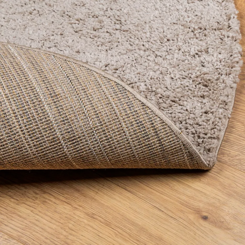 vidaXL Shaggy Rug PAMPLONA - Modern High Pile Beige Rug, Ø 240 cm - Cozy, Soft & Durable