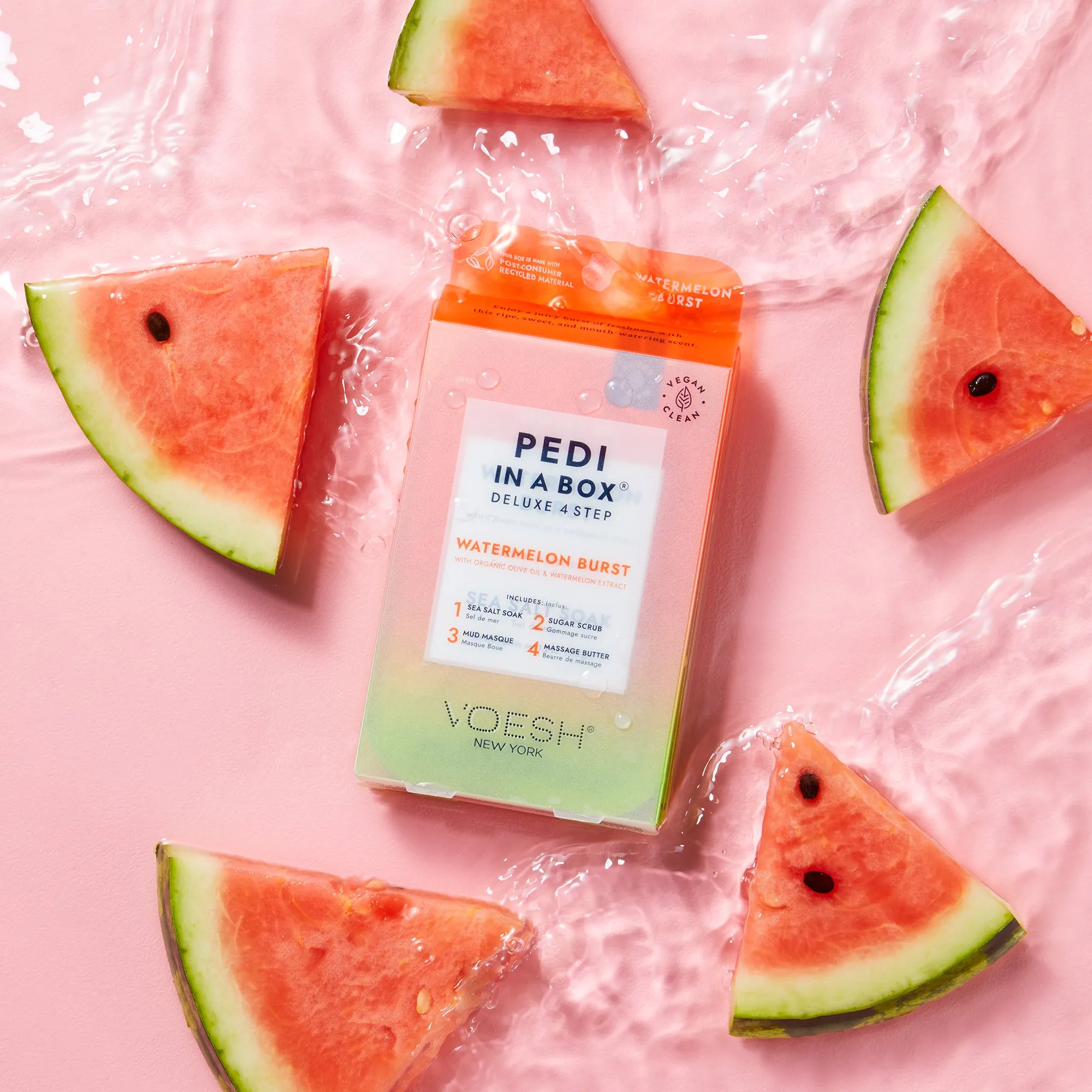 Voesh 4 Step Pedi-in-a-Box Watermelon Burst - Limited Edition!